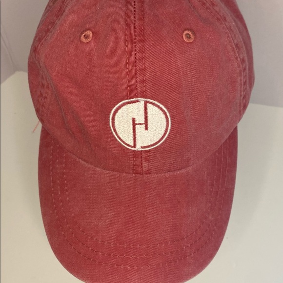 Adams Headwear - Mystery GHD Logo - Red Denim Adjustable Strapback Trucker Cap. - Picture 2 of 11